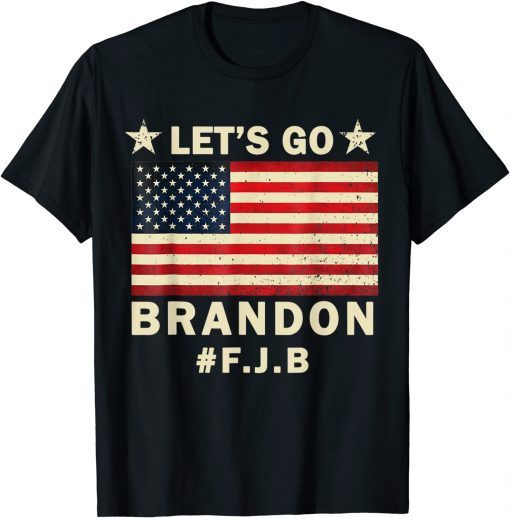 Let's Go Brandon Tee Conservative Anti Liberal US Flag #FJB Unisex T-Shirt