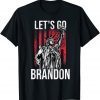 2021 Let's Go Brandon ,FJB Chant Biden Conservative Anti Liberal US Flag T-Shirt
