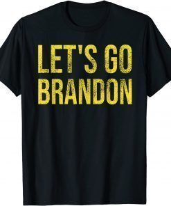 T-Shirt Let's Go Brandon ,Biden Conservative Anti Liberal US Flag Fuck Biden