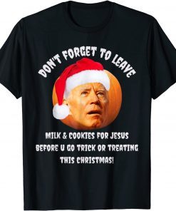 T-Shirt happy christmas anti joe biden funny halloween 2021 pumpkin