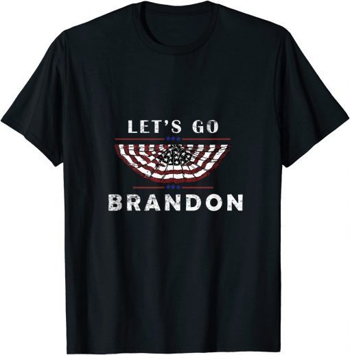 2021 Let's Go Brandon Tee US Flag, Let's Go Brandon Conservative T-Shirt