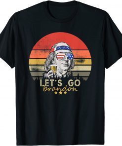 Official Let's Go Brandon, Benjamin Franklin Beer T-Shirt