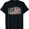 2021 Let's Go Brandon Tee Conservative Anti Liberal US Flag Tee Shirt