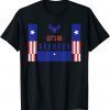 T-Shirt Let's Go Brandon Tee US Flag Retro Vintage 2021