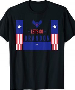 T-Shirt Let's Go Brandon Tee US Flag Retro Vintage 2021