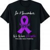 Official We Wear Purple Ribbon Pancreatic Cancer Awareness T-Shirt