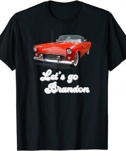 Let's Go Brandon Hotrod 55 Vintage Race Christmas Anti Biden Unisex Tee Shirts