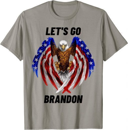 Tee Shirt Let’s Go Brandon Conservative US Flag Gift