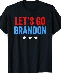 Tee Shirt lets go brandon american flag Funny