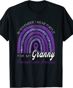 Official I Wear Purple For My Granny ,Pancreatic Cancer Awareness T-Shirt