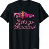 Let's Go Brandon Pink Hotrod Vintage Christmas Anti Biden Gift T-Shirt