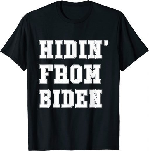 Official Nice brittany aldean Hidin' From Biden T-Shirt