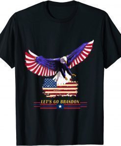Vintage American Flag Eagle Let’s Go Brandon Conservative US Shirts