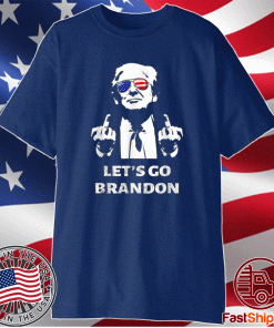 Let's Go Brandon Trump Middle Finger Shirt