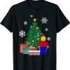 Lego Man Around The Christmas Tree Shirt