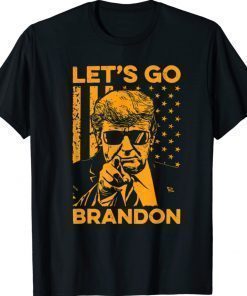 Halloween Lets Go Brandon Trump With America Flag Shirt