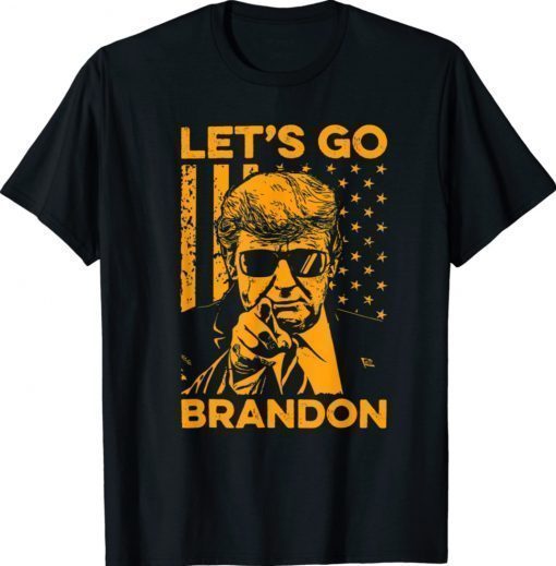 Halloween Lets Go Brandon Trump With America Flag Shirt