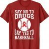 Red Ribbon Week Kids Youth Say No Say Yes to Football Shirt