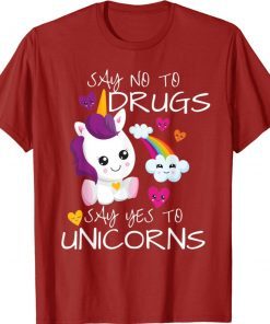 Red Ribbon Week Say No Say Yes To Unicorns Shirt