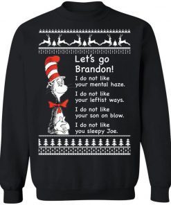 2021 Dr Seuss Let’s go Brandon Christmas Sweater T-Shirt