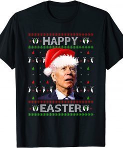 T-Shirt Anti Biden Happy Easter Ugly Christmas Sweater Xmas