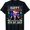Funny Santa Joe Biden Happy 4th of July Ugly Christmas Sweater Shirts