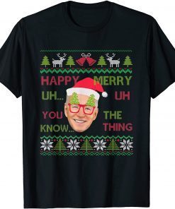 T-Shirt Joe Biden Merry UH UH Ugly Christmas Sweater