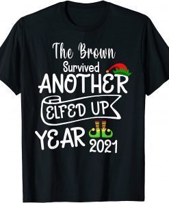 Group Christmas, 2021 Family Christmas, Family Elfed Up Year Gift T-Shirt