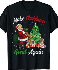 Make Christmas Great Again Funny Trump Ugly Christmas Men Tee Shirts