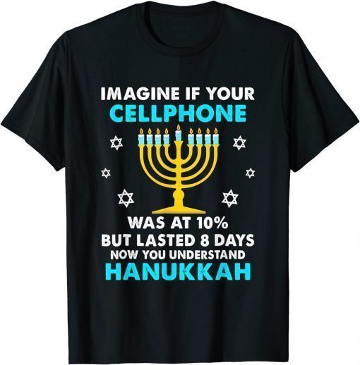 T-Shirt Hanukkah Gifts Cellphone Chanukkah Gifts for Mens