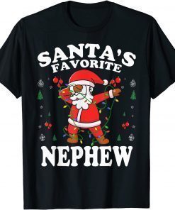 2021 Santa’s Favorite NEPHEW Christmas Xmas T-Shirt