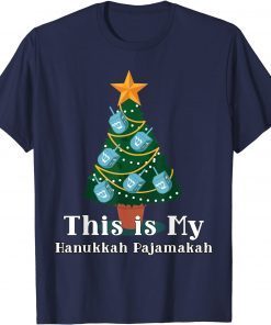 This Is My Hanukkah Pajamakah Menorah Nine Candles T-Shirt