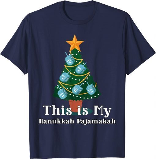 This Is My Hanukkah Pajamakah Menorah Nine Candles T-Shirt