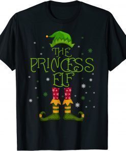 The Princess Elf Family Matching Group Christmas Pajama Tee Shirts