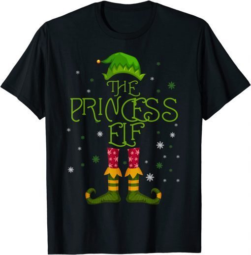 The Princess Elf Family Matching Group Christmas Pajama Tee Shirts