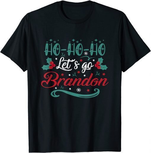 Official Ho Ho Ho Let's Go Brandon T-Shirt