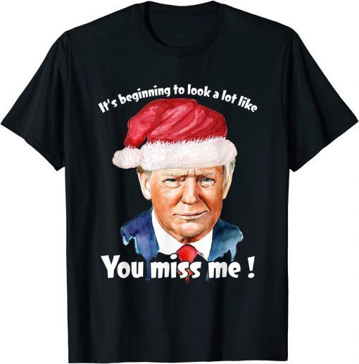 Its Beginning To Look A Lot Like You Miss Me Trump Christmas Unisex T-Shirt