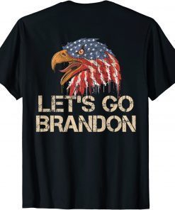 2021 Let's Go Brandon Tee Conservative Anti Liberal (on back) T-Shirt