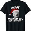 Classic Santa Joe Biden Happy 4th of July Ugly Christmas Sweater Gift Tee Shirts