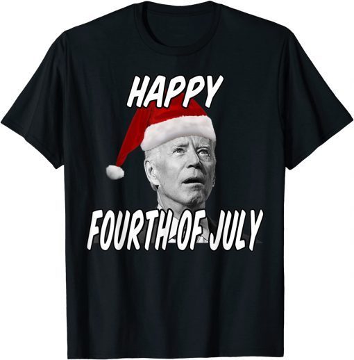 Classic Santa Joe Biden Happy 4th of July Ugly Christmas Sweater Gift Tee Shirts