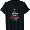 My Favorite Color Is Christmas Lights Funny Xmas Gift T-Shirt