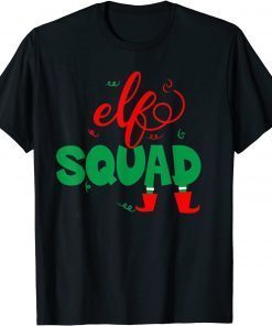 Funny Elf Squad, Funny Christmas Elves Matching Pajama For kids T-Shirt