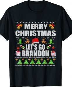 Merry Christmas Let's go Brandon, Lets Go Brandon Xmas Official T-Shirt