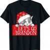 Classic Let's Go Branson Brandon Cat Christmas Pajamas Kitten Xmas TShirt