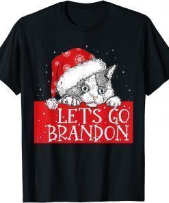 Classic Let's Go Branson Brandon Cat Christmas Pajamas Kitten Xmas TShirt