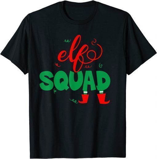 Funny Elf Squad, Funny Christmas Elves Matching Pajama For kids T-Shirt