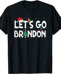 T-Shirt Let's Go Brandon Anti Joe Biden Chant Joke Funny Christmas