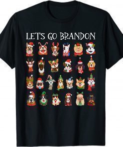 T-Shirt Let's Go Braden Brandon Conservative Dog Christmas Pajamas