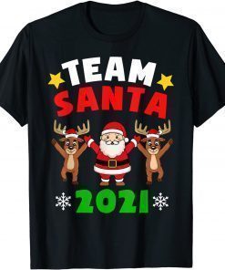 T-Shirt Team Santa 2021 Christmas Pajamas Family Santa Kids Toddler Funny