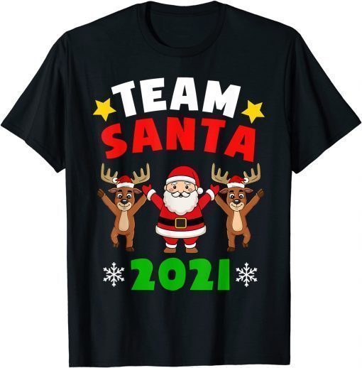 T-Shirt Team Santa 2021 Christmas Pajamas Family Santa Kids Toddler Funny